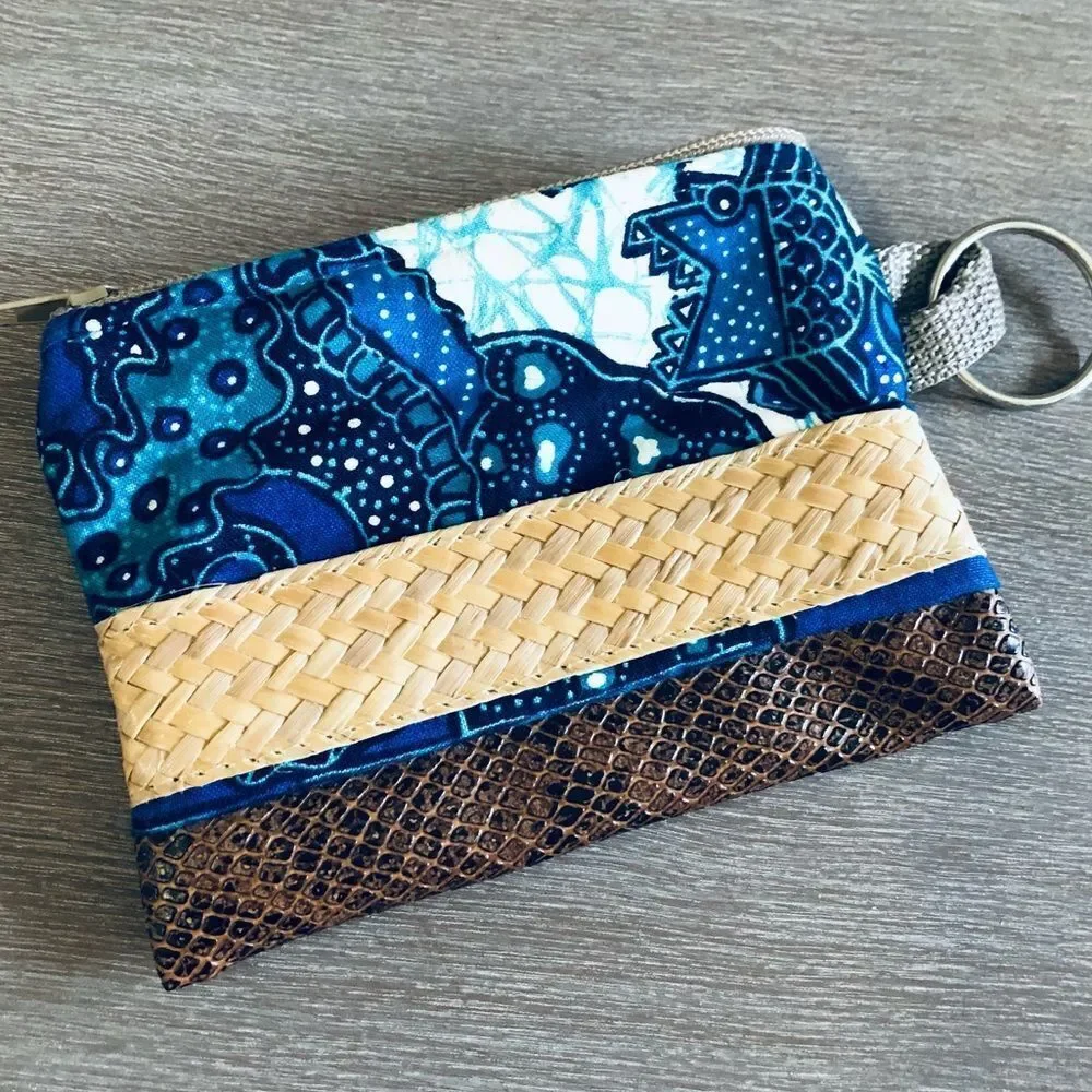 New Bahamas  Zipper Coin Purse Wallet Keychain Pouch
